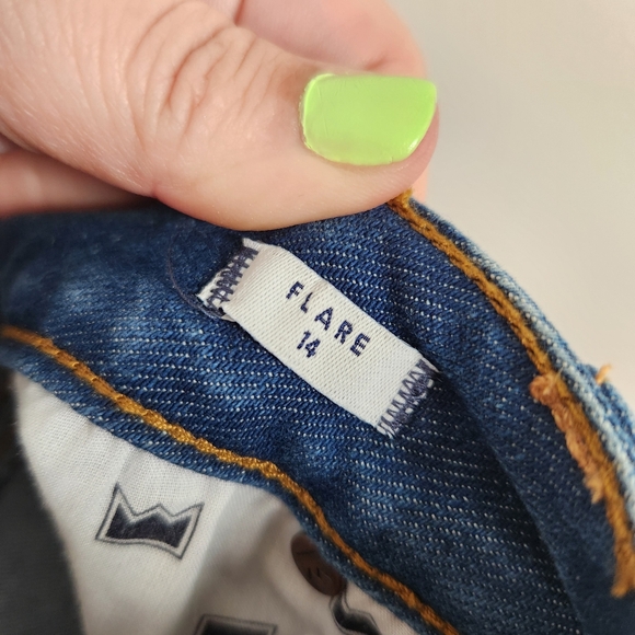 Crown & Ivy Jeans NWT womens size 14 wide leg stretch denim Sutton wash - Picture 7 of 7